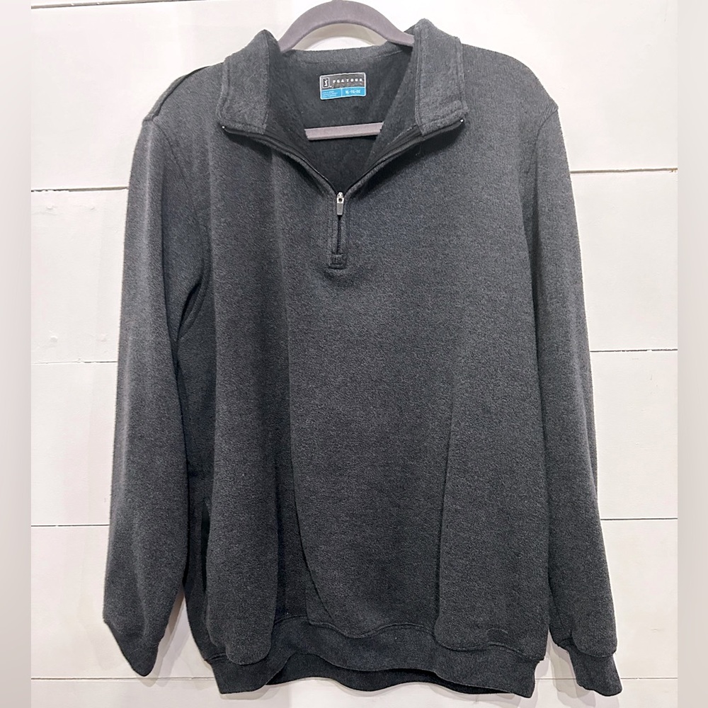 PGA tour 1/4 zip men’s XL grey sweater